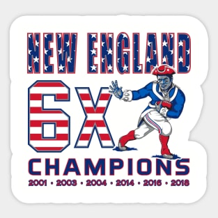 Patriots 2019 Championship Graphic 2 Sticker